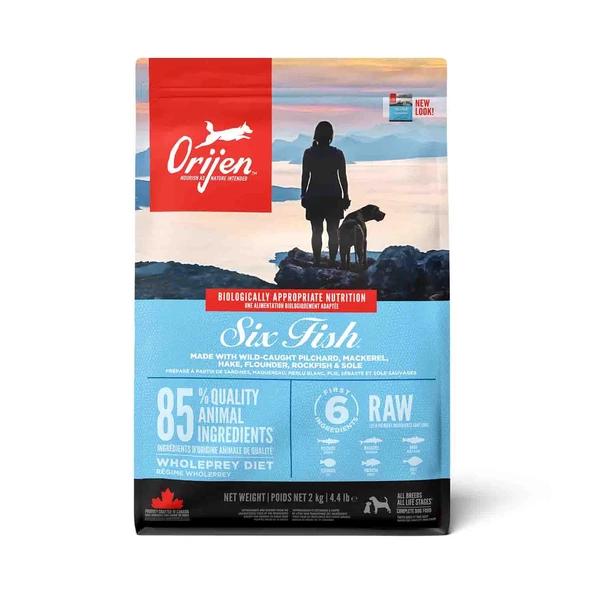 Orijen Six Fish 6 Balıklı Tahılsız Yetişkin Köpek Maması 2 kg ürün görseli 1
