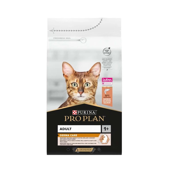 Pro Plan Derma Plus (Elegant Adult) Tüy Yumaği Kontrolü Somonlu Kedi Mamasi 3 Kg