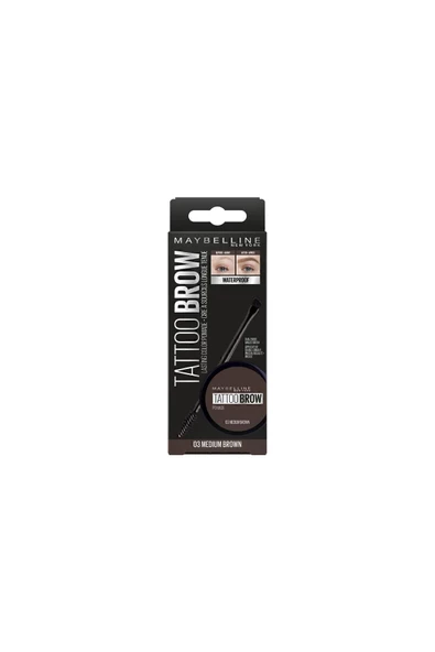 Maybelline New York Kaş Pomadı - New York Tattoo Brow No:03 Medium Brown 3600531516734 - 4