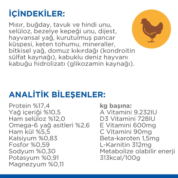 Hill's SCIENCE PLAN Light +7 Yaşlı Orta Irk Kuzulu ve Pirinçli Köpek Maması 2.5 kg - 6