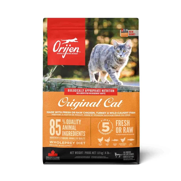 Orijen Cat & Kitten Tahılsız Yavru Ve Yetişkin Kedi Maması 1.8 Kg