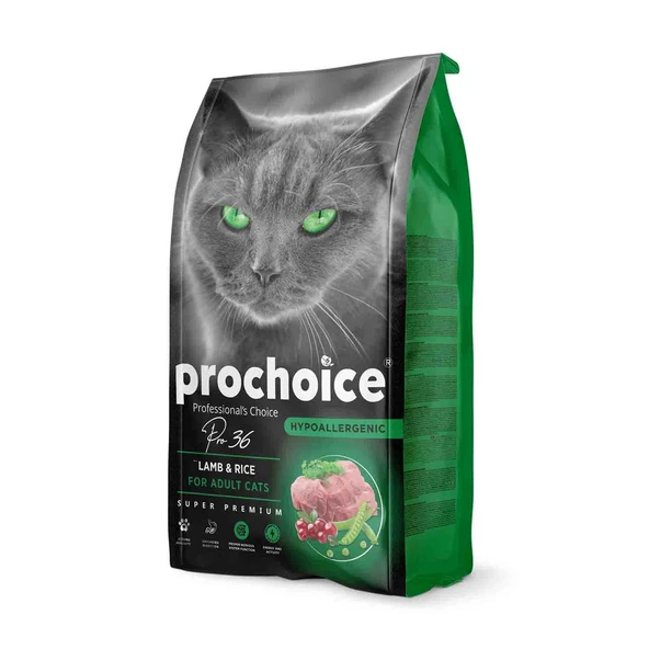 ProChoice Pro 36 Lamb & Rice Kuzu Pirinçli Yetişkin Kedi Maması 2 Kg