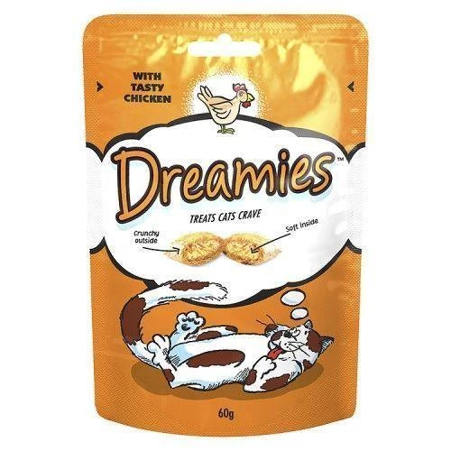 Dreamies İçi Dolgulu Tavuklu Kıtır Kedi Ödülü 60 Gr ürün görseli