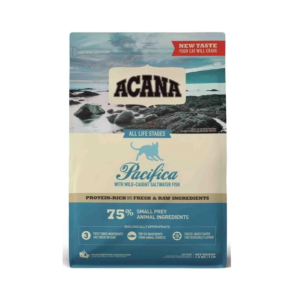 Acana Pacifica Cat Balıklı Tahılsız Kedi Maması 1.8 kg