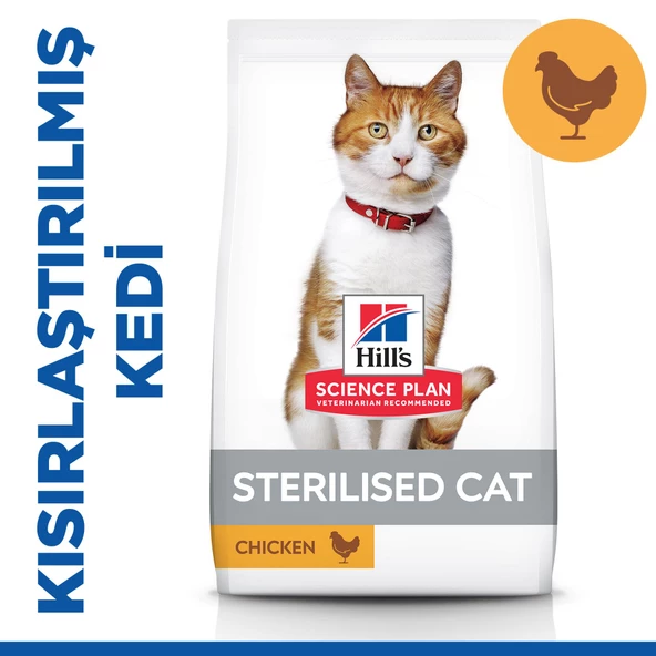 Hill's SCIENCE PLAN Kısırlaştırılmış Yetişkin Tavuklu Kedi Maması 13+2kg