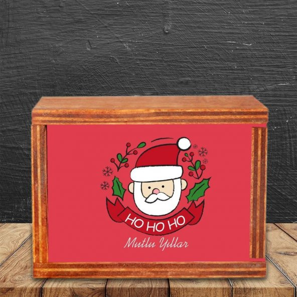 Noel Baba Yılbaşı Özel Ahşap Doğal Kutulu Kupa - 3