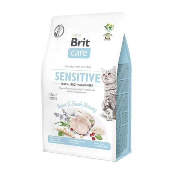 Brit Care Gıda Toleransı Olan Kediler İçin Larva Proteinli Tahılsız Yetişkin Kedi Maması 2 kg ürün görseli 1