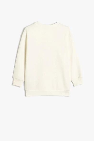 Koton Erkek Çocuk Hayvan Baskılı Sweatshirt Bisiklet Yaka Boxy Pamuk Karışımlı - 2
