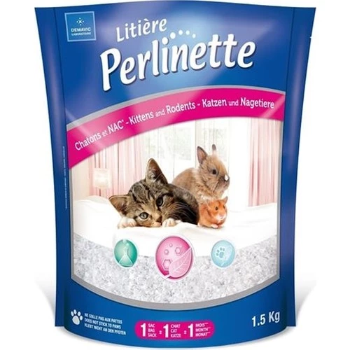 Perlinette Yavru Kediler için Mikro Silika Kristal Kum 3.7 Lt