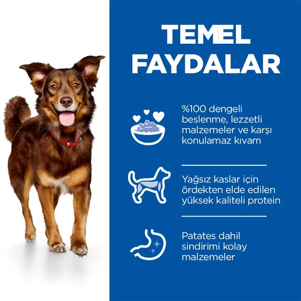 Hill's SCIENCE PLAN Gurme Lezzet Yetişkin Orta Irk Ördek ve Patatesli Köpek Maması 14 kg - Resim 6