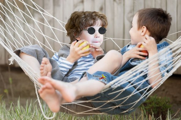 Suya Dayanıklı Polyester Tek Kat Kişilik El Örgü Kalın Halatlı İpli Sallanan Sağlam Hamak Salıncak - 4