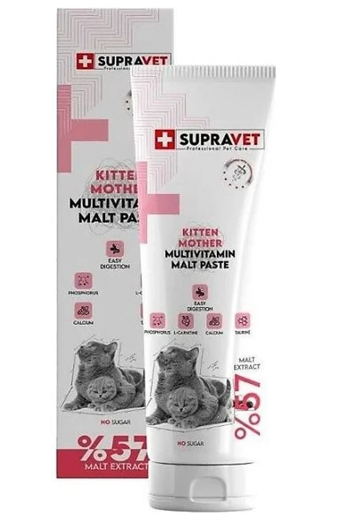 Supravet Kitten & Mother Multi Vitamin Malt Paste 30gr