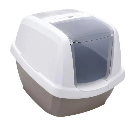 Imac Maddy Üstü Açılabilen Kapalı Kedi Tuvaleti  Gri