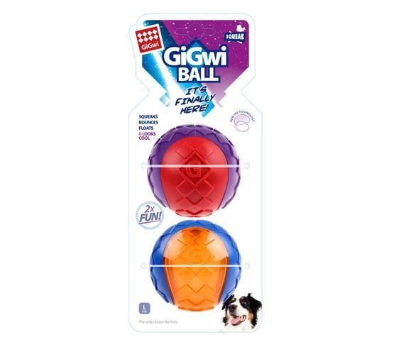 Gigwi Ball Sesli Sert Top Köpek Oyuncağı Large 2 Li