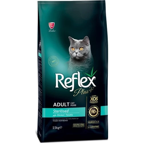 Reflex Plus Sterilised Tavuklu Kısırlaştırılmış Yetişkin Kedi Maması 15 KG ürün görseli