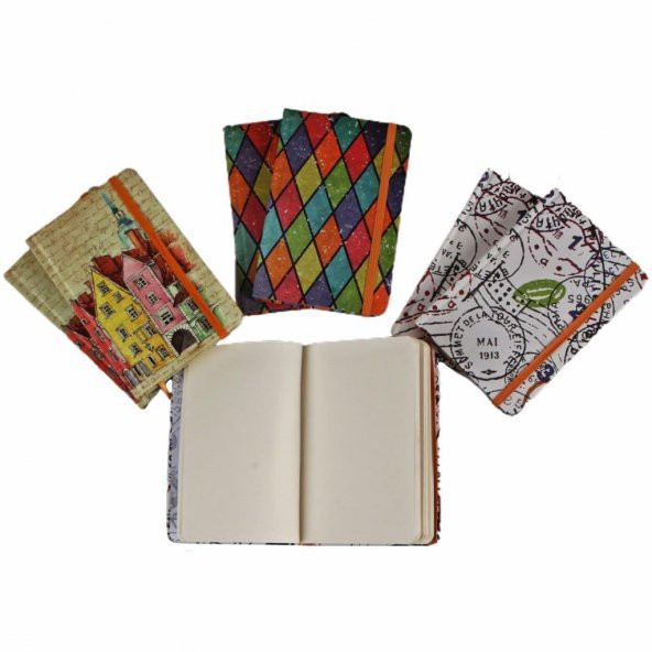 Toptan Defter 60 Adet Sert Kapak Çizgisiz Sayfa 3 Model