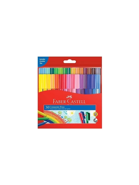 Faber-Castell 5068113000 Eğlenceli Keçeli Kalem, 30 Renk