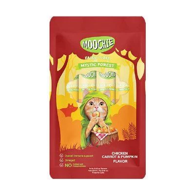 Moochie Creamy Tavuk Havuc ve Balkabağı Kedi Ödülü 5x15gr