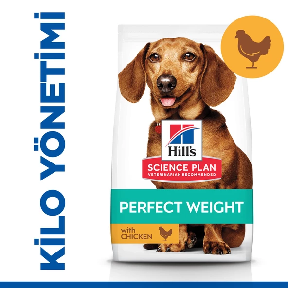 Hill's SCIENCE PLAN İdeal Kilo Yetişkin Küçük ve Mini Irk Tavuklu Köpek Maması 1.5 kg