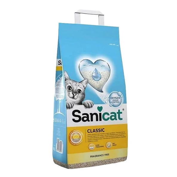 Sanicat Classic Doğal Kedi Kumu Kokusuz 20 Litre