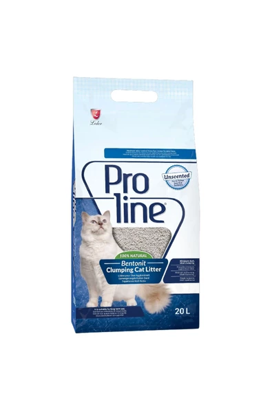 Proline Topakşalan Kokusuz Bentonit Kedi Kumu 20 Lt