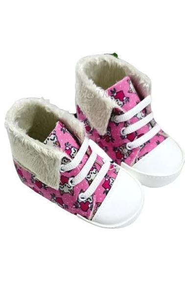 Kedi Desenli Kız Bebek Patik - 3