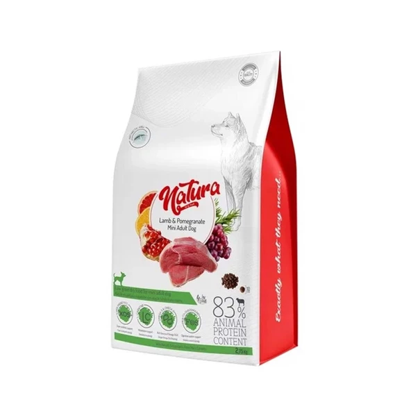 Natura Premium Kuzulu Narlı Küçük Irk Yetişkin Köpek Maması 2,75 Kg