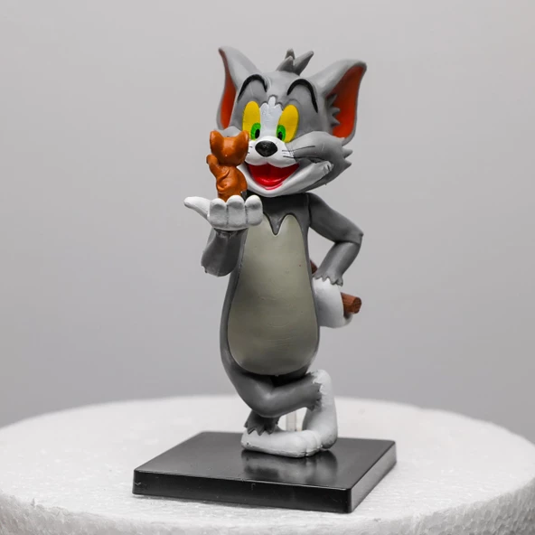 Tom & Jerry Yemek Burger Aksiyon Figürü 2 Adet MODEL  1 - Resim 3