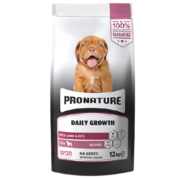Pronature Daily Puppy Kuzu Etli ve Pirinçli Yavru Köpek Maması 12 kg ürün görseli