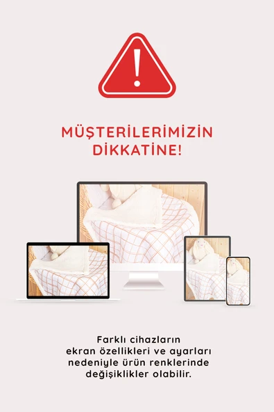 Luckka Puffy Bebek Battaniyesi 70x100 cm Koyun Tüylü Müslin Battaniye - ZTPUF00 Çizgili - 7