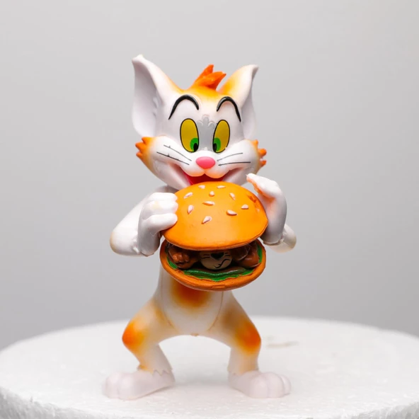 Tom & Jerry Yemek Burger Aksiyon Figürü 2 Adet MODEL  1 ürün görseli