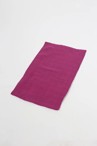 6'lı Müslin Ağız Mendili , Omuz Bezi , Ter Bezi Çift Kat Dikimli 35x20 cm - ZTAGIZMENDİLİ2 Mor - 2