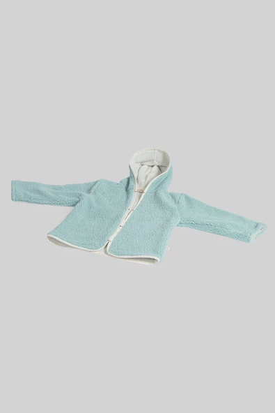 Heritage Puffy Astarlı Peluş Bebek Çocuk Ceket - Kopüşonlu Peluş Mont - ZTPUFCEKET  3-4 yaş YEŞİL - 7