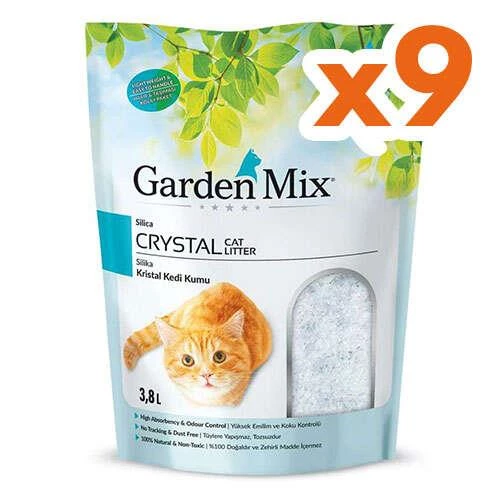 Garden Mix  Kristal Kedi Kumu 3,8 lt X 9 Adet