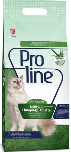 Proline Aloe Veralı İnce Topaklaşan Bentonit Kedi Kumu 5 L