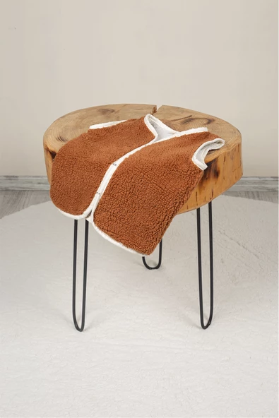 Heritage Puffy Astarlı Peluş Bebek Çocuk Yelek - Wellsoft Yelek - ZTPUFYELEK  3-4 yaş KAHVERENGİ - 6
