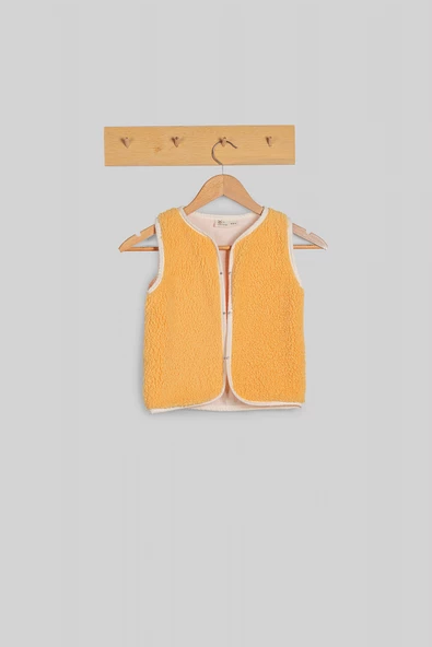 Heritage Puffy Astarlı Peluş Bebek Çocuk Yelek - Wellsoft Yelek - ZTPUFYELEK  5-6 yaş TURUNCU - 2