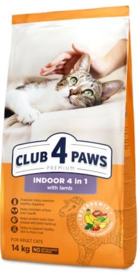 Club 4 Paws Premium Indoor 4in1 Kuzulu Kedi Maması 14 Kg