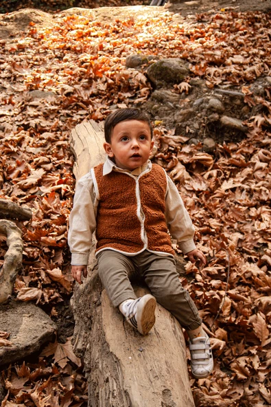 Heritage Puffy Astarlı Peluş Bebek Çocuk Yelek - Wellsoft Yelek - ZTPUFYELEK  1-2 yaş TURUNCU