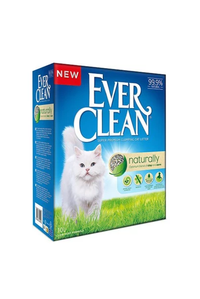 Ever Clean Naturally Doğal Koku Önleyici Parfümsüz Topaklanan Kedi Kumu 10 Lt