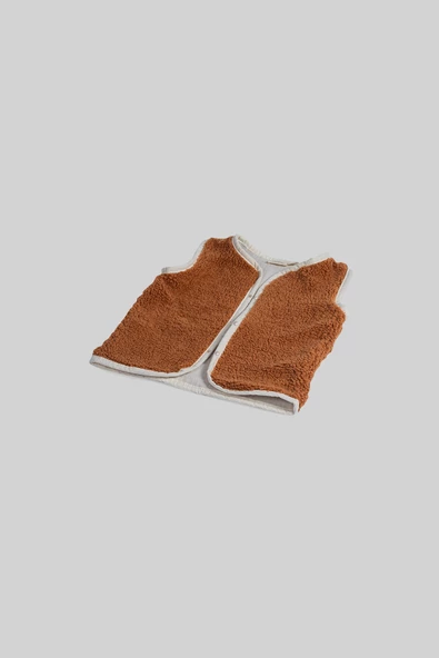 Heritage Puffy Astarlı Peluş Bebek Çocuk Yelek - Wellsoft Yelek - ZTPUFYELEK  5-6 yaş KAHVERENGİ - 5