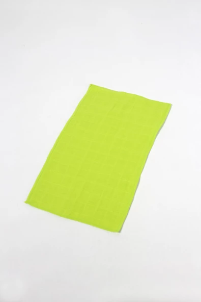 6'lı Müslin Ağız Mendili , Omuz Bezi , Ter Bezi Çift Kat Dikimli 35x20 cm - ZTAGIZMENDİLİ2 fıstık yeşili - 2