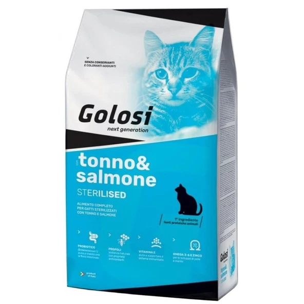 Golosi Ton Ve Somon Balıklı Kısırlaştırılmış Yetişkin Kedi Maması 7,5 Kg