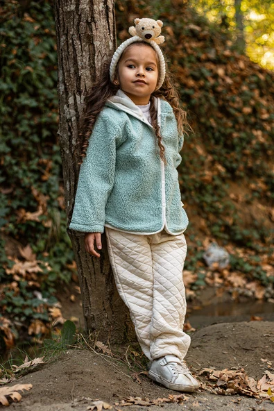 Heritage Puffy Astarlı Peluş Bebek Çocuk Ceket - Kopüşonlu Peluş Mont - ZTPUFCEKET 1-2 yaş TURUNCU - 7