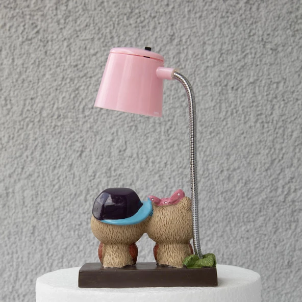 Best Friends Baykuş Pembe Işıklı Biblo Masa Gece Lambası - 2