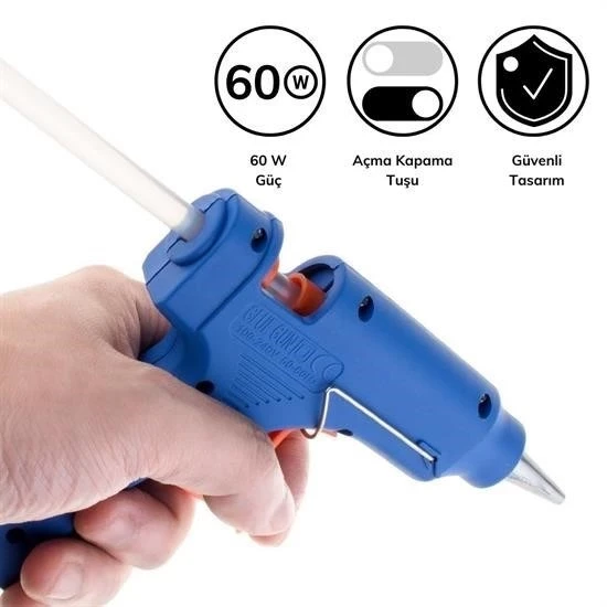 60w Silikon Mum Tabancası Büyük - Resim 3