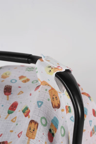 Luckka %100 Pamuk Müslin Puset Örtüsü - ZTPUSET Kırmızı - 6