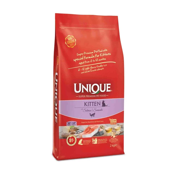 Unique Kitten Somonlu Yavru Kedi Maması 2 Kg