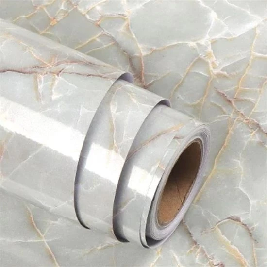 5mt X 60 Cm Mermer Desenli Masa Tezgah Mutfak Su Geçirmez Yapışkanlı Folyo Sticker ürün görseli