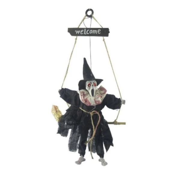 Halloween Sensörlü Sesli Işıklı Welcome İskelet Siyah - 2